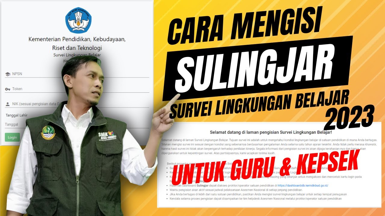 CARA MENGISI SULINGJAR 2023 UNTUK GURU DAN KEPSEK #anbk - YouTube