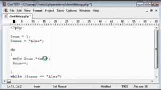 Do While Loop Tutorial in Computer Programming (example PHP) [English]