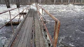 Rapid water at Forsbacka Bruk Sweden