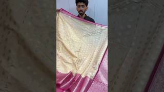 Exclusive Khaddi Buti Traditional Weave Chiniya Silk Banarasi Saree