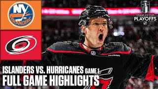 1st Round: New York Islanders vs. Carolina Hurricanes Game 1 | Full Game Highlights