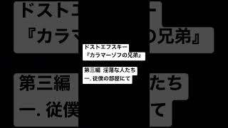 【朗読】ドストエフスキー『カラマーゾフの兄弟』第三編  淫蕩な人たち一. 従僕の部屋にて　#shorts