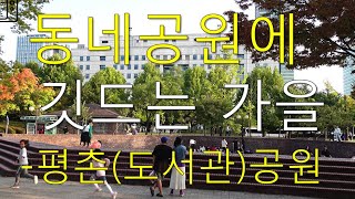 동네공원에 깃드는 가을-평촌공원 4K [배상복 글쓰기TV]