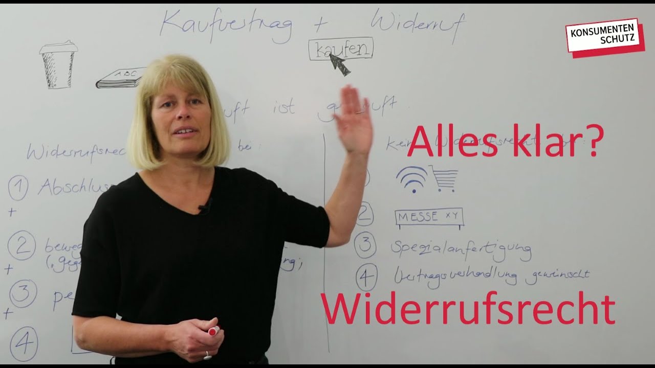 Widerrufsrecht In Der Schweiz - Alles Klar? - YouTube