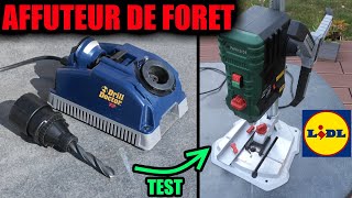 Je test l’affûteuse de foret TIVOLY Drill Doctor XP DD400 avec la perceuse à colonne LIDL PARKSIDE