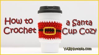 How to Crochet a Santa Cup Cozy