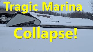 Tragic Marina Collapse! Dozens Of Boats Crushed