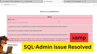 Fix phpMyAdmin "Can't Connect" Error in 2 mins | Port Number Issue Resolved ✅#youtube #php #error