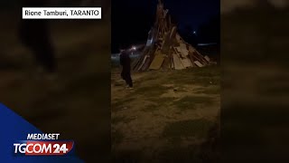 Esplosione Al Falò Abusivo Di San Giuseppe A Taranto Le Urla Dei Feriti