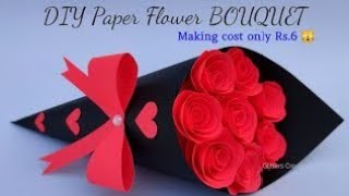 how to make a valentine vase /guldasta banane ka tarika /valentine gift /14 February valentines day