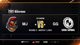 CFPH:  MattJess vs Gaon Gaming - GROUP STAGE | CFS PH MASTERS 2024