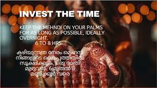 TIPS FOR DARKER MEHNDI COLOUR ബ്രൈഡൽ മെഹന്ദി ഇരുണ്ട നിറം കിട്ടാൻ  #henna_hut#mehadihossainlifestyle