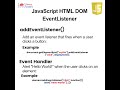 JavaScript DOM Events | JavaScript - TeenyCoders #javascript #js #event