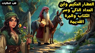 قصة العطار الحكيم وابن الحداد الذكى وسر الكتاب والجرة القديمة من القصص الخيالية المشوقة والمسموعة