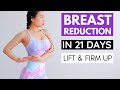 COMPLETE workout to reduce oversized breasts in 3 weeks, lift & tighten skin for firm perkier shape