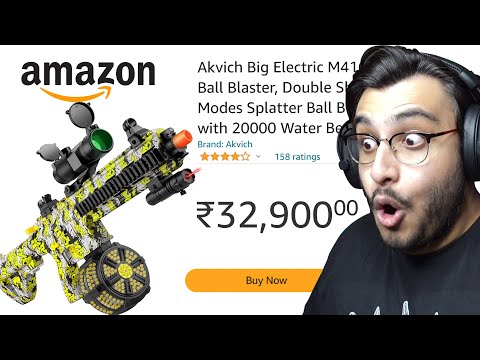 I BOUGHT THE MOST EXPENSIVE GEL BLASTER GUN FROM AMAZON