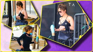 Jennifer Lopez Kicks Off the Weekend with a Workout.