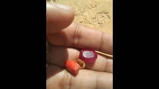 Natural Gemstones Yellow sapphire Ruby Red Coral Original Gem Stones #ruby #coral #gemstones #real