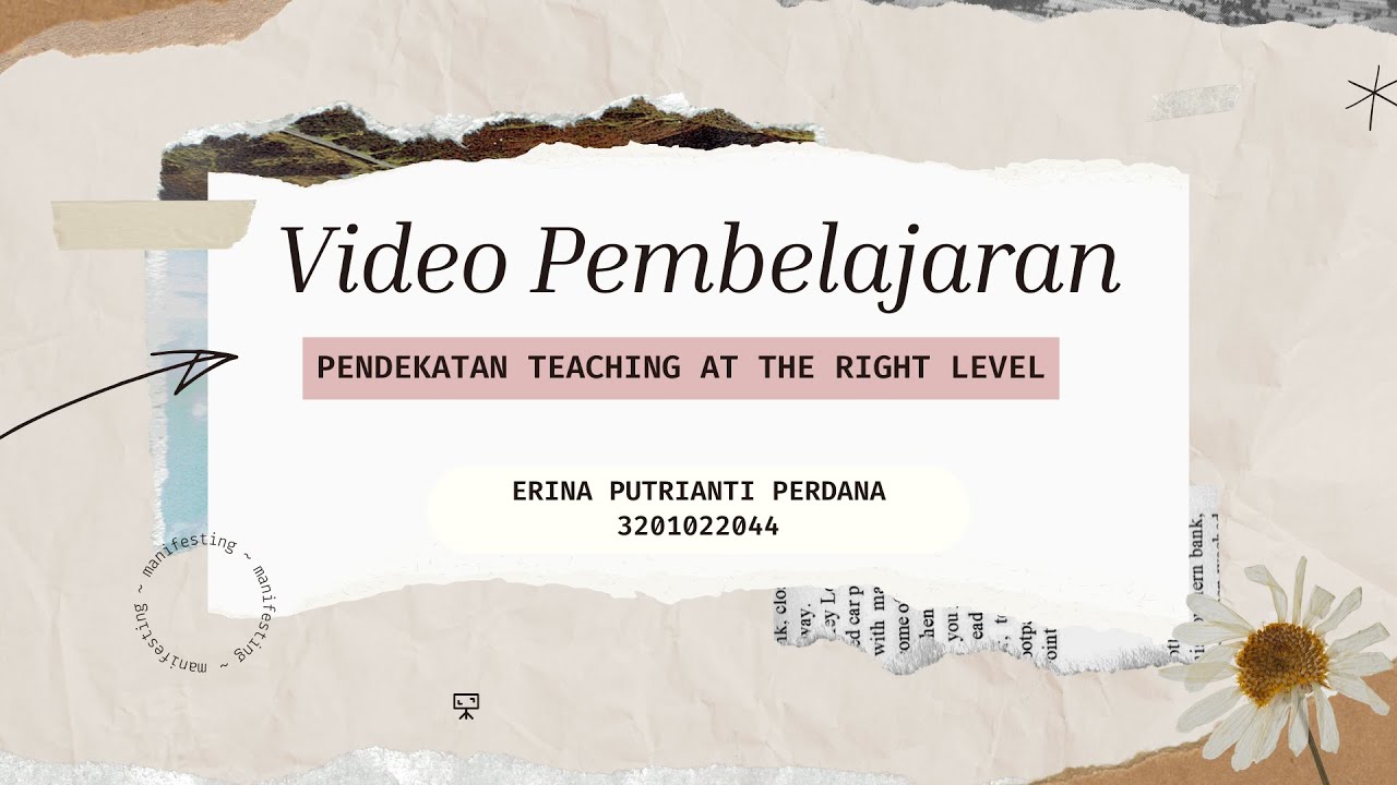 Video Pembelajaran Teaching At The Right Level Youtube