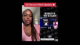 Thinking About Renting in Atlanta? Check out this :30 Second Rent Update.