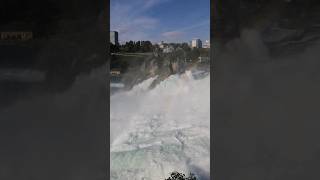 ទឹកធ្លាក់ Rheinfall ស្អាតណាស់ Rheinfall waterfall beautiful ever #switzerland #europeantravel