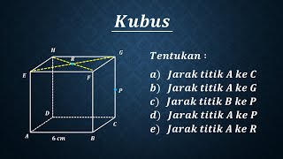 Jarak titik ke titik pada kubus