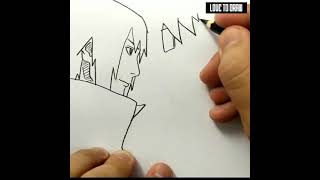 VERY EASY , How to draw Naruto vs sasuke manga from japan / learn drawing tutorial