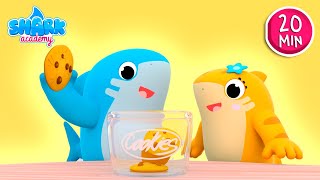 Shark Academy - WHO TOOK THE COOKIE FROM THE COOKIE JAR? - Baby Shark Nursery Rhymes for Children