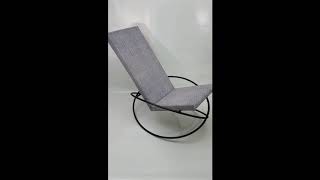 Darcy Upholstered Metal Rocking Chair