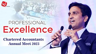 Dr Kumar Vishwas addressing Chartered Accountants at Annual Meet 2023
