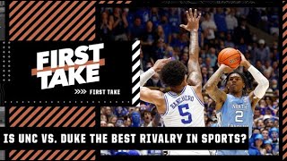Is UNC vs. Duke the best rivalry in sports? First Take debates 👀