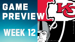 Kansas City Chiefs vs. Las Vegas Raiders | 2023 Week 12 Game Preview