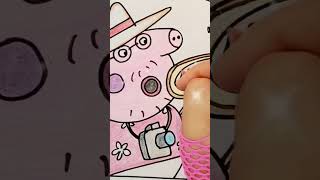 Peppa pig colouring for kids | step by step painting | learn how to draw for kids