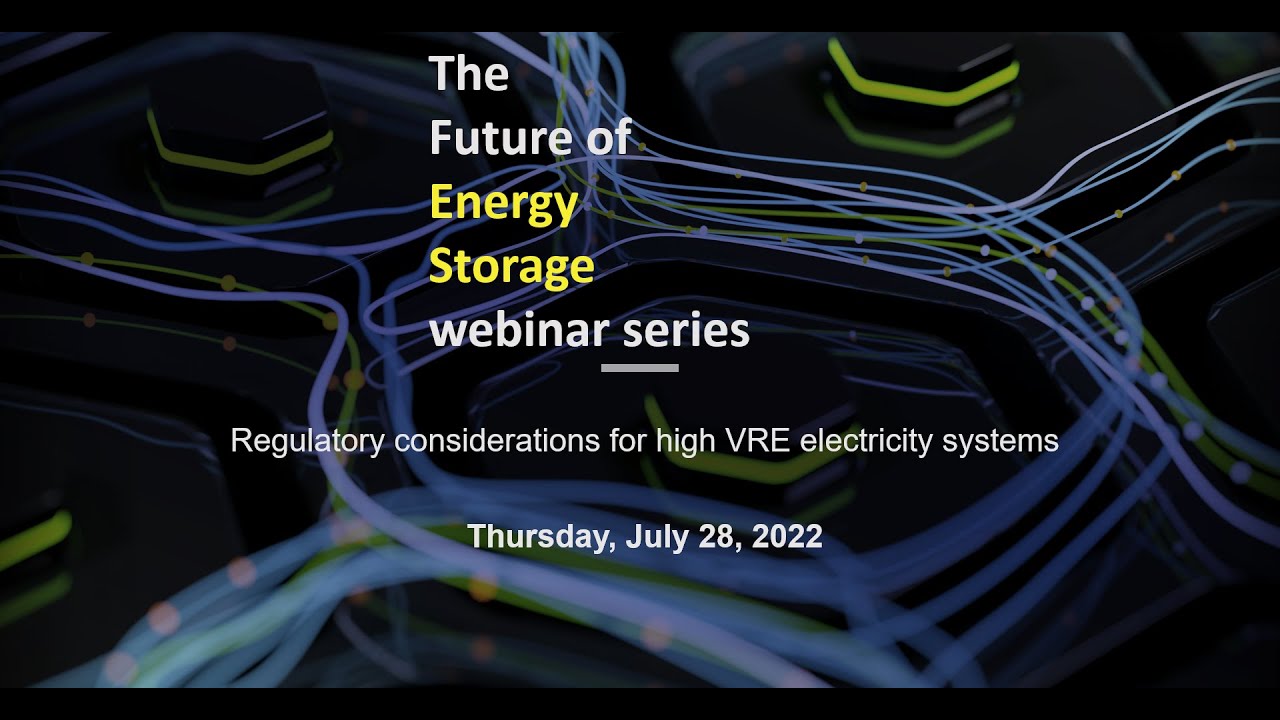 "The Future Of Energy Storage" Webinar: Regulatory Considerations For ...