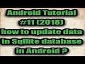 Update Data In Sqlite In Android