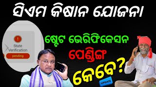 ସିଏମ କିଷାନ ଯୋଜନା state verificktion pending କେବେ update ହେବ ✅ Cm Kisan yojana | cm kisan yojana new