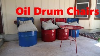 MaksWerks Cheap Welding Videos - Oil Drum Chairs