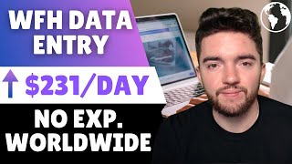 $231/DAY Remote Data Entry Job No Experience Worldwide