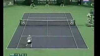Lleyton Hewitt vs  Andy Roddick Masters Series   Indian Wells 2005 Semifinal