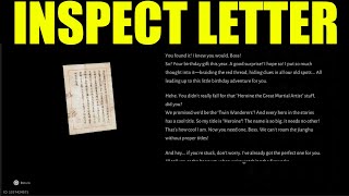 Where winds meet - how to inspect the letter found | her legacy