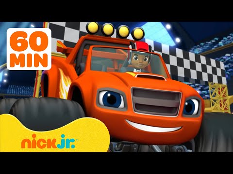 ¡Las mejores carreras de Blaze! 1 hora de Blaze y los Monster Machines | Nick Jr.