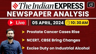 Newspaper Analysis | The Indian Express | 05 April 2024 | Drishti IAS English