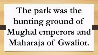 About Madhav National Park/Few Lines on Madhav National Park/Short essay on Madhav National Park