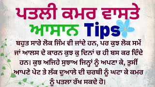 ਪਤਲੀ ਕਮਰ ਵਾਸਤੇ ਆਸਾਨ Tips । #health #punjabiquotes #quotes @zilla07aala53