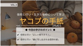 【20分で学ぶ聖書シリーズ】ヤコブの手紙｜第3回｜信仰と行い「正しい怒り方？！」