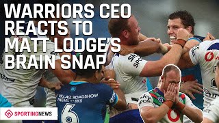 NZ Warriors CEO reacts to Matt Lodge Brain Snap