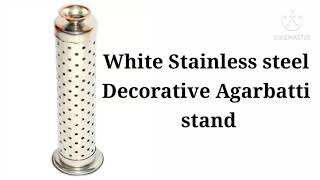 White stainless steel decorative agarbatti stand@Rs150