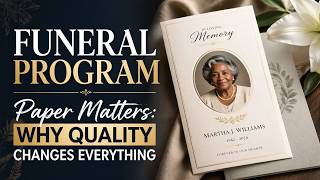 Funeral Program Paper Matters: Why Quality Changes Everything
