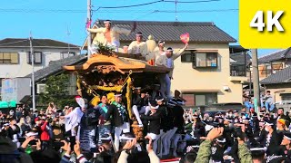 【4K】令和3年4月11日 岸和田だんじり祭り 中之濱町修理入魂式