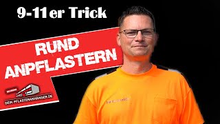 9-11er TRICK - Schachtabdeckung anpflastern